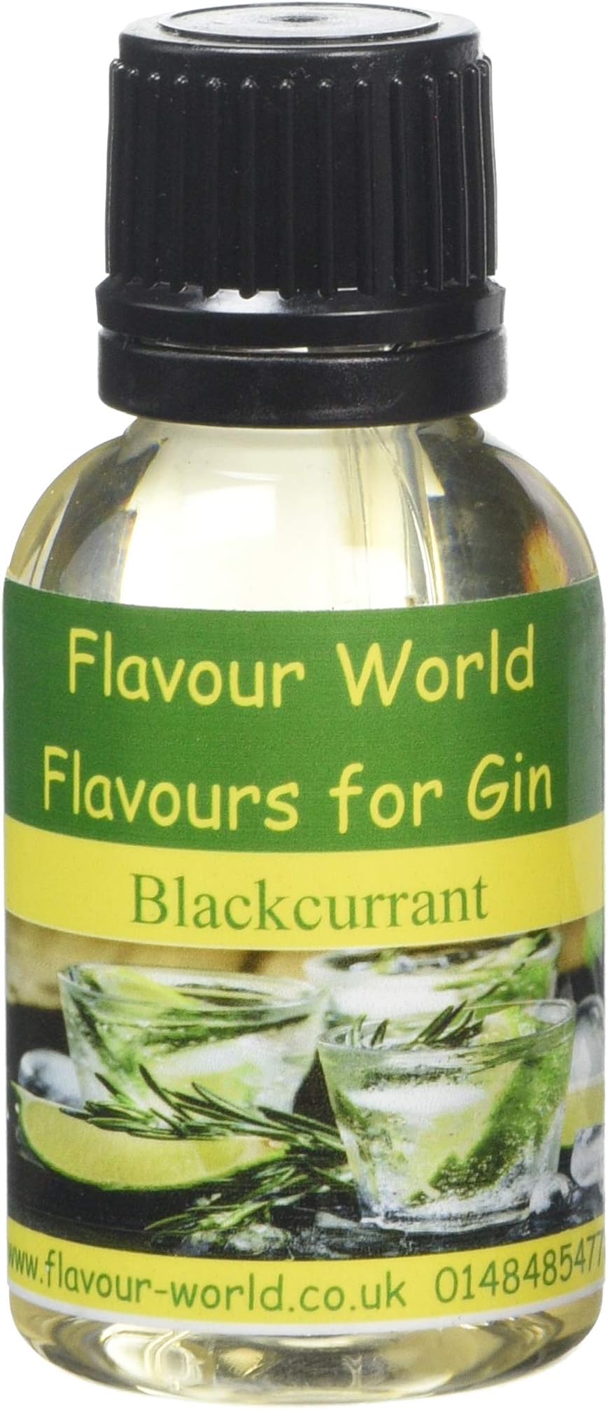 Flavour World Flavouring for Gin, 30 ml, Blackcurrant