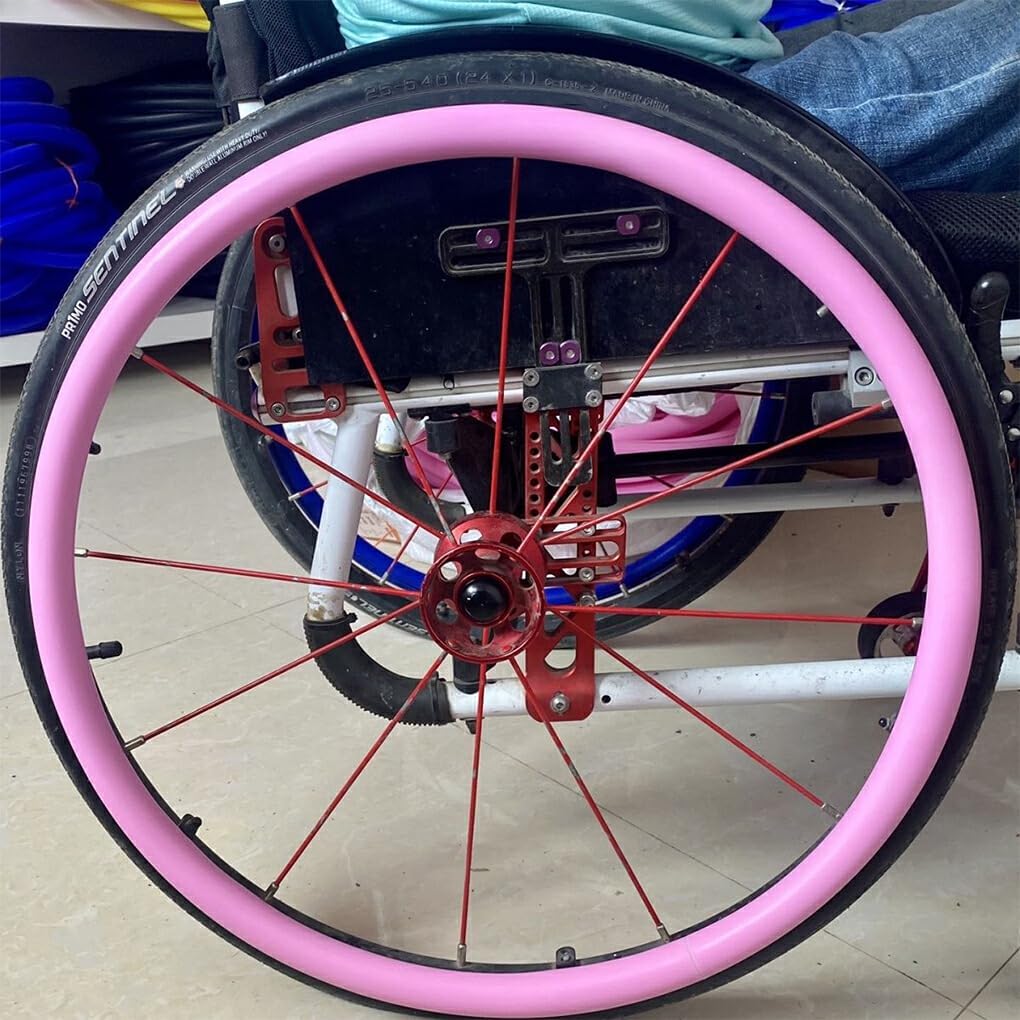 QUHSSHIK 2 ピース/セットユニバーサルフィット後輪スポーツ車椅子カバーすべての車椅子モデル耐久性と信頼性の高いシリカゲル,
