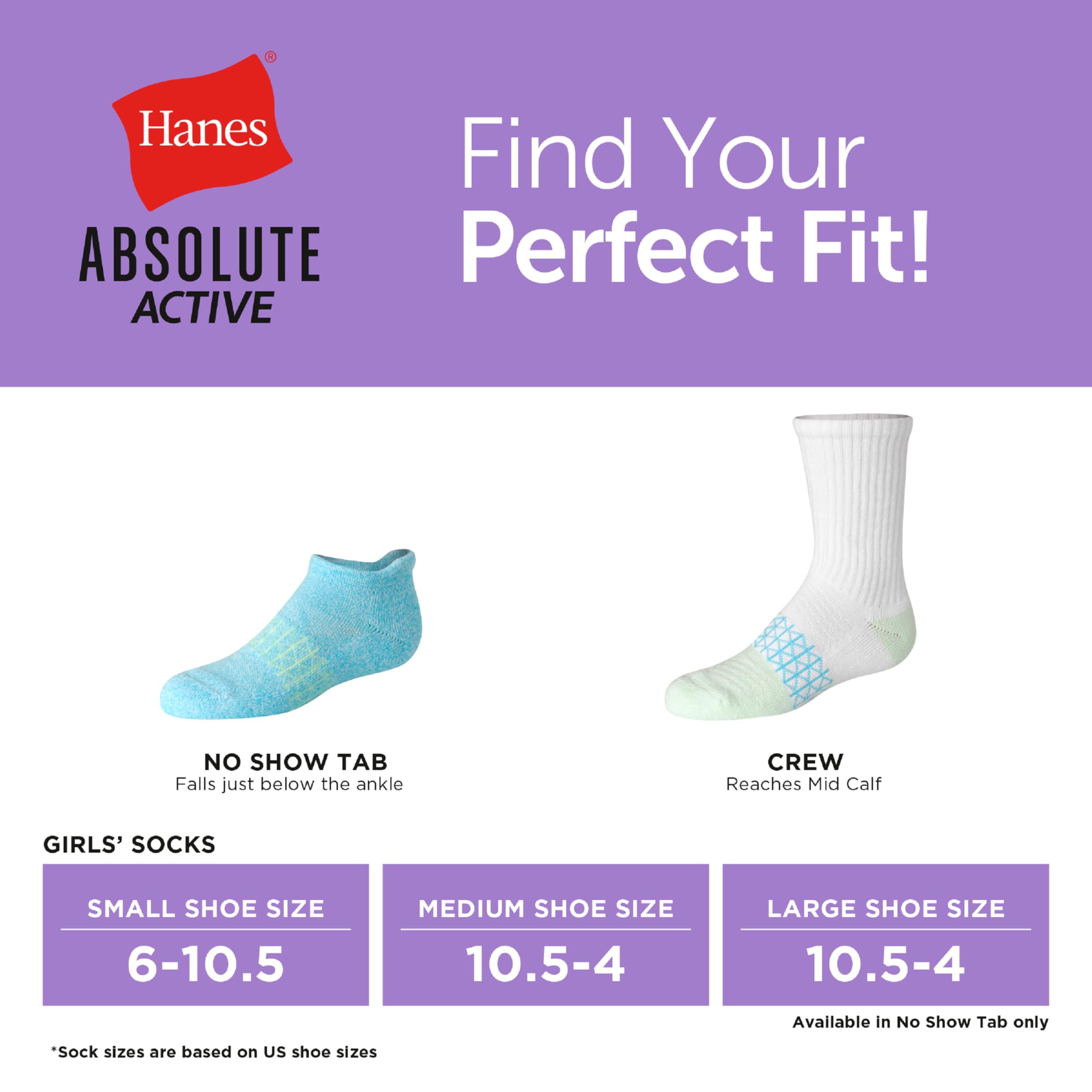 Hanes Calzini (Pacco da 6) Bambine e Ragazze