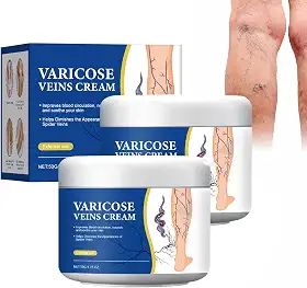 Renhe ingenuity Creme de varizes para pernas, creme de alívio de varizes de aranha, creme de pele para pernas, creme para varizes (2 peças)