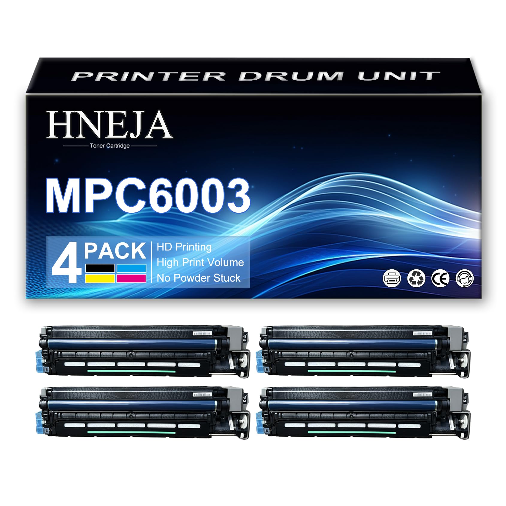 Unità Tamburo MPC6003 per Ricoh MP C3003 MP C3503 MP C4503 MP C5503 MP C6003 Stampante,4 Colors-1 Pack