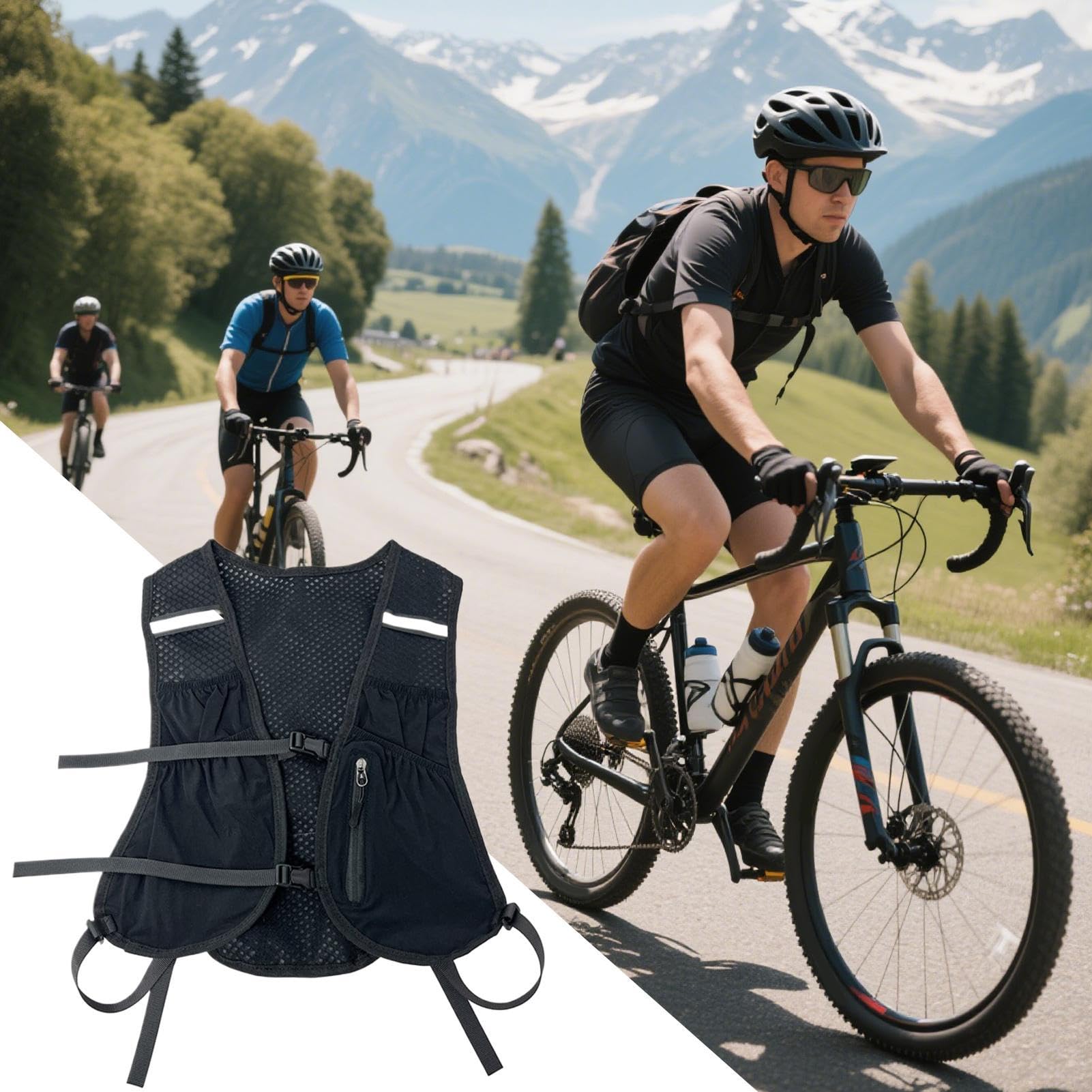 Kamizelka Biegowa Dla M? ?czyzn - Plecak z B?on? Wodn? do Joggingu | Plecako-Kamizelki Do Aktywno?ci Zewn?trz Sport Turystyka Bieganie Trekking Rower Fitness