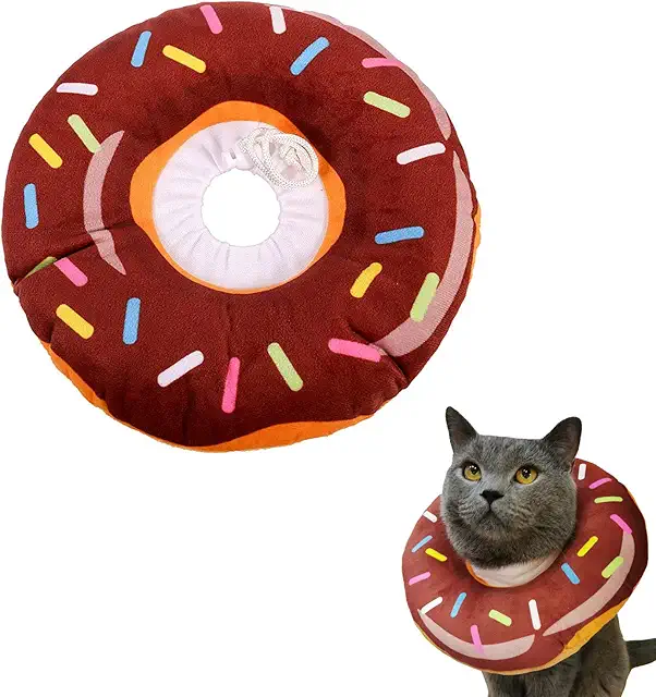 Soft Cat Recovery Collar - Adjustable Protective Cone for Pets