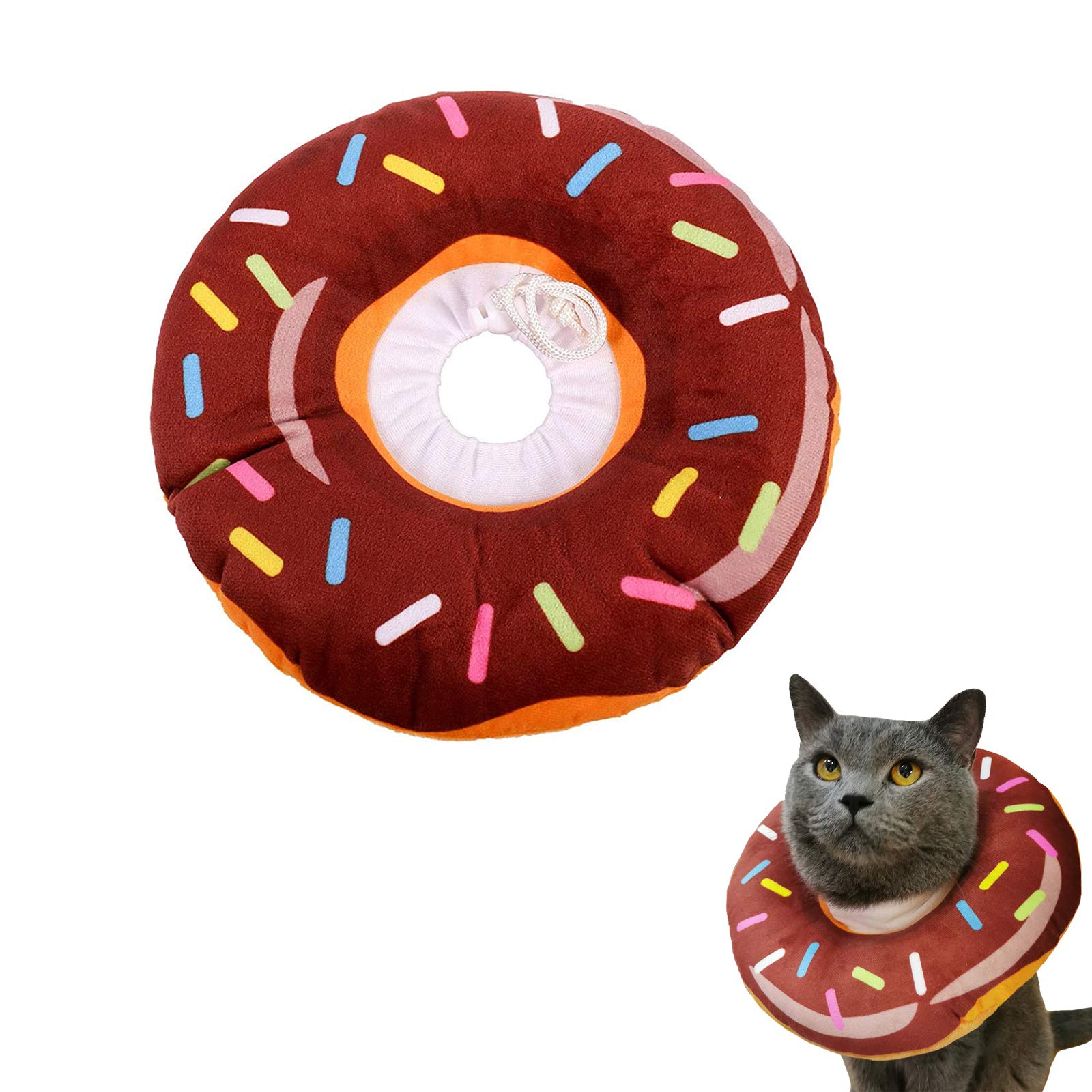 Collar de Protección para Gatos Ajustable Collar de Recuperación para Gatos Collar de Protección Suave para Gatos Collar Protector para Mascotas Aplicar para Mascotas Gatos Perros Cachorros Gatitos