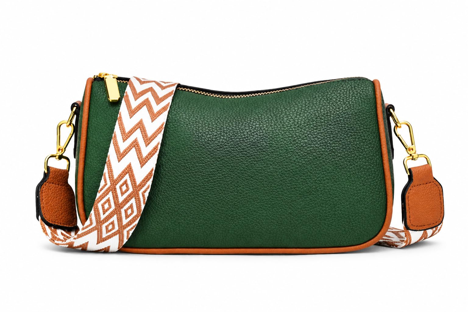 Women’s PU Leather Crossbody Sling Bag with Adjustable Pattern Strap, Compact Shoulder Purse with Zipper Closure for Travel, Shopping & Casual Use-picture-26