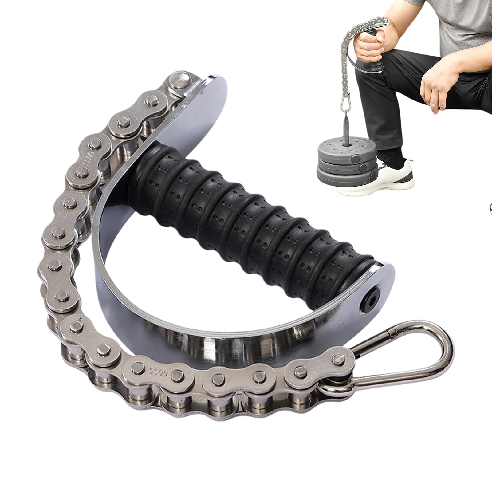 Sangle de combat de bras : accessoire pour plaques avec barre, sangle réglable pour haltérophilie, poignée de musculation, support de poignet pour haltérophilie | Gimn