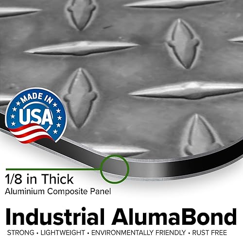 Miniatura 247 de My Sign Center - Letrero personalizado, 11 colores de fuente, 13 estilos de fuente, 4 opciones de agujero, 22 tamaños, 8 x 32 pulgadas, sin óxido,