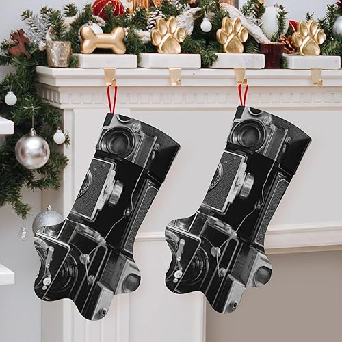 Miniatura 8 de Retro Cool Camera Collection Personalized Christmas Stocking for Dogs Cats Paw Shape Stockings Hanging Socks Gifts & Decorations for Christmas