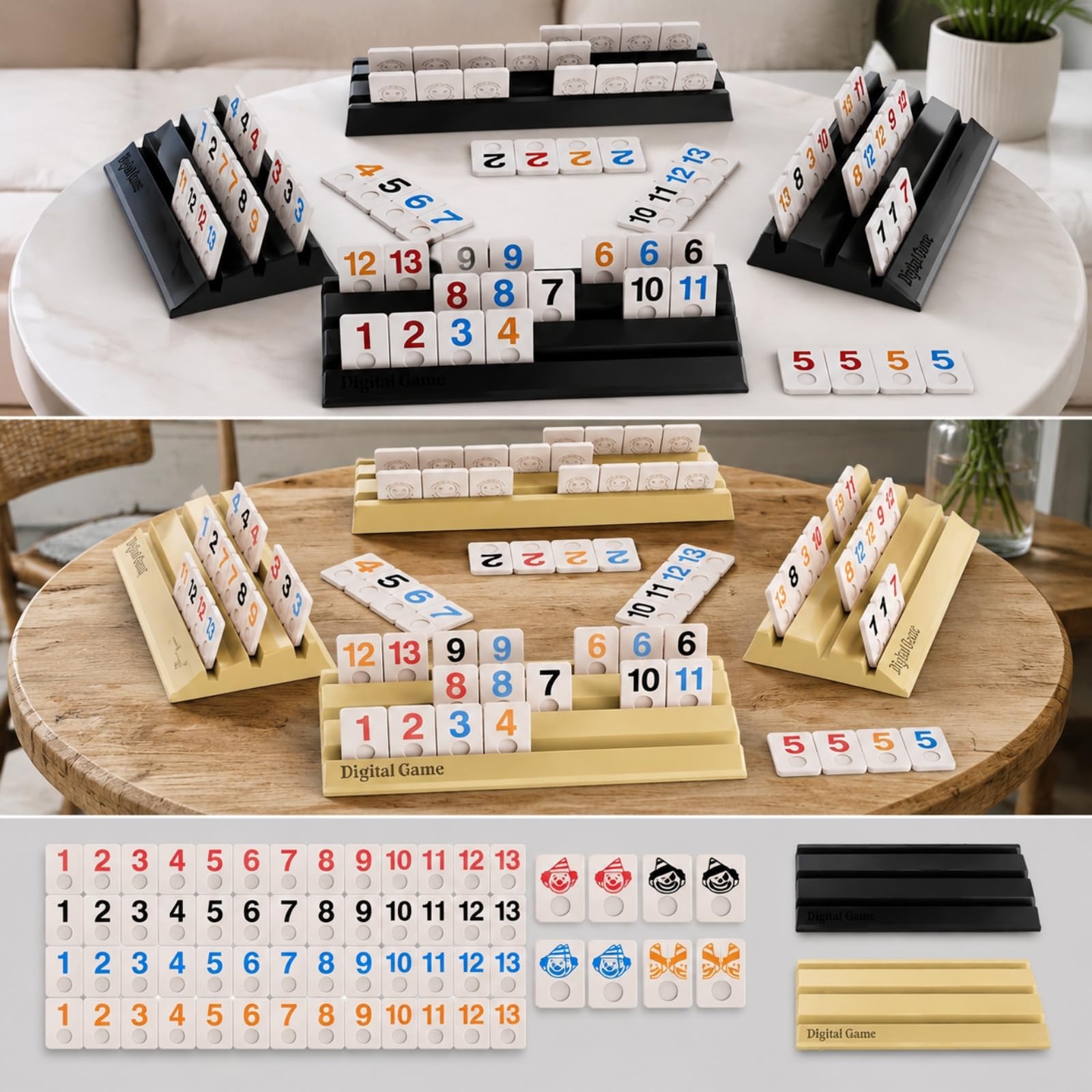 Gioco per 4 Giocatori ssere | tattico, Gioco Stile Israeliano ssere Numeriche, Alta Rigiocabilità, per Riunioni rilassa, Giallo