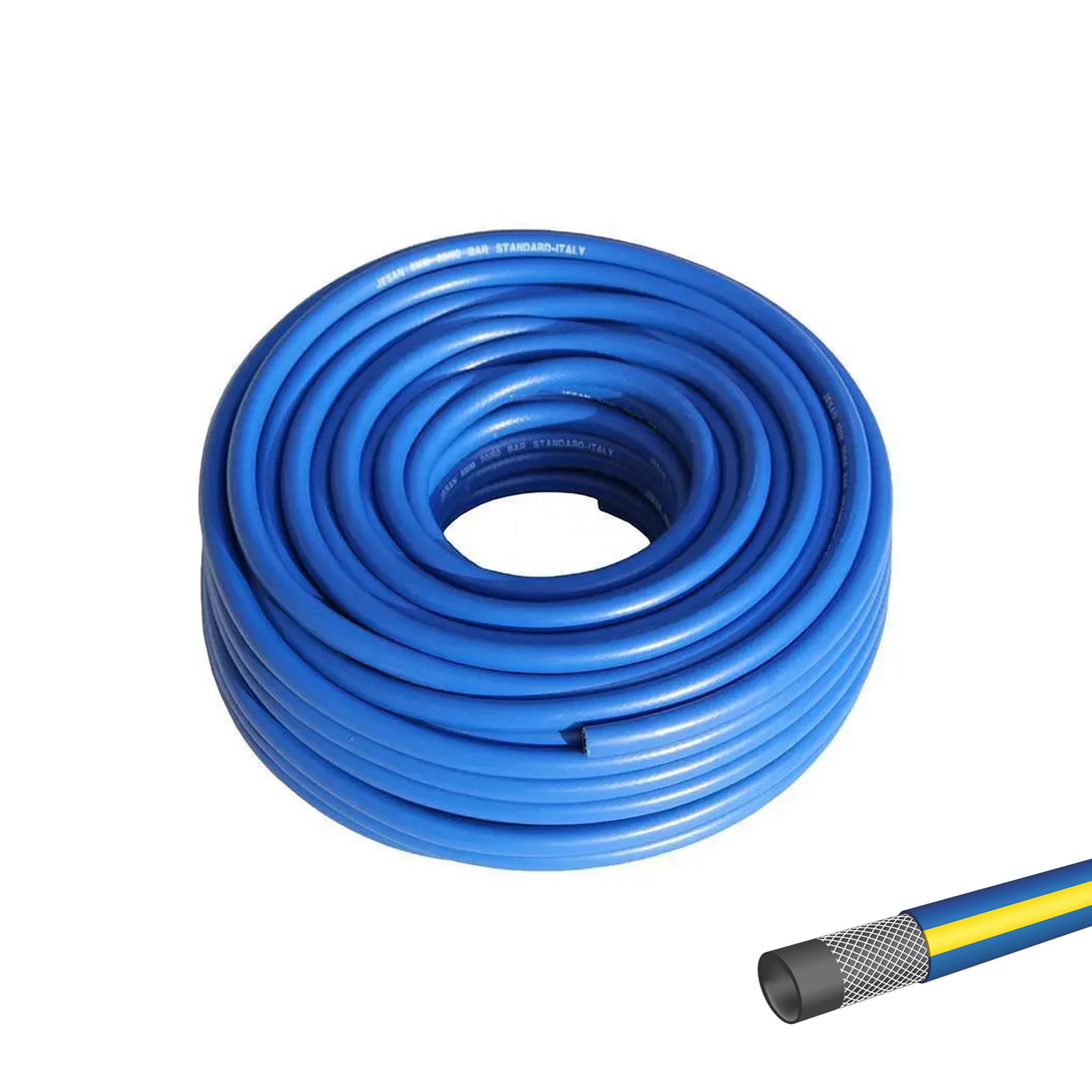 SOLEILUX Tubo gas gpl flessibile diametro ø8 x13mm miniroll da 10 metri - CERTIFICATO ISO IMQ