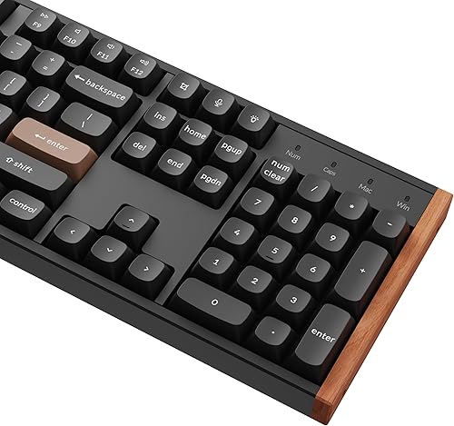 Miniatura 9 de Keychron K10 HE QMK Teclado mecánico inalámbrico para juegos, 2.4 GHzBluetoothcon cable de tamaño completo intercambiable en caliente programable