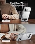 ESR Cell Phone Stand Holder Desk for All Smartphones - Case Friendly/Vertical and Horizontal/Adjustable Angle - Fit for iPhone Air/17e/17/16/15/14/13/12, Samsung S26/S25 Series, Pixel 10, Black