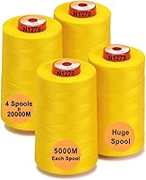 Vista 34 de New brothread - 30 opciones - 2 conos grandes de 5500Y (5000M) cada uno de hilo de poliéster hilado multiusos 40S/2 (Tex27) para serger, overlock