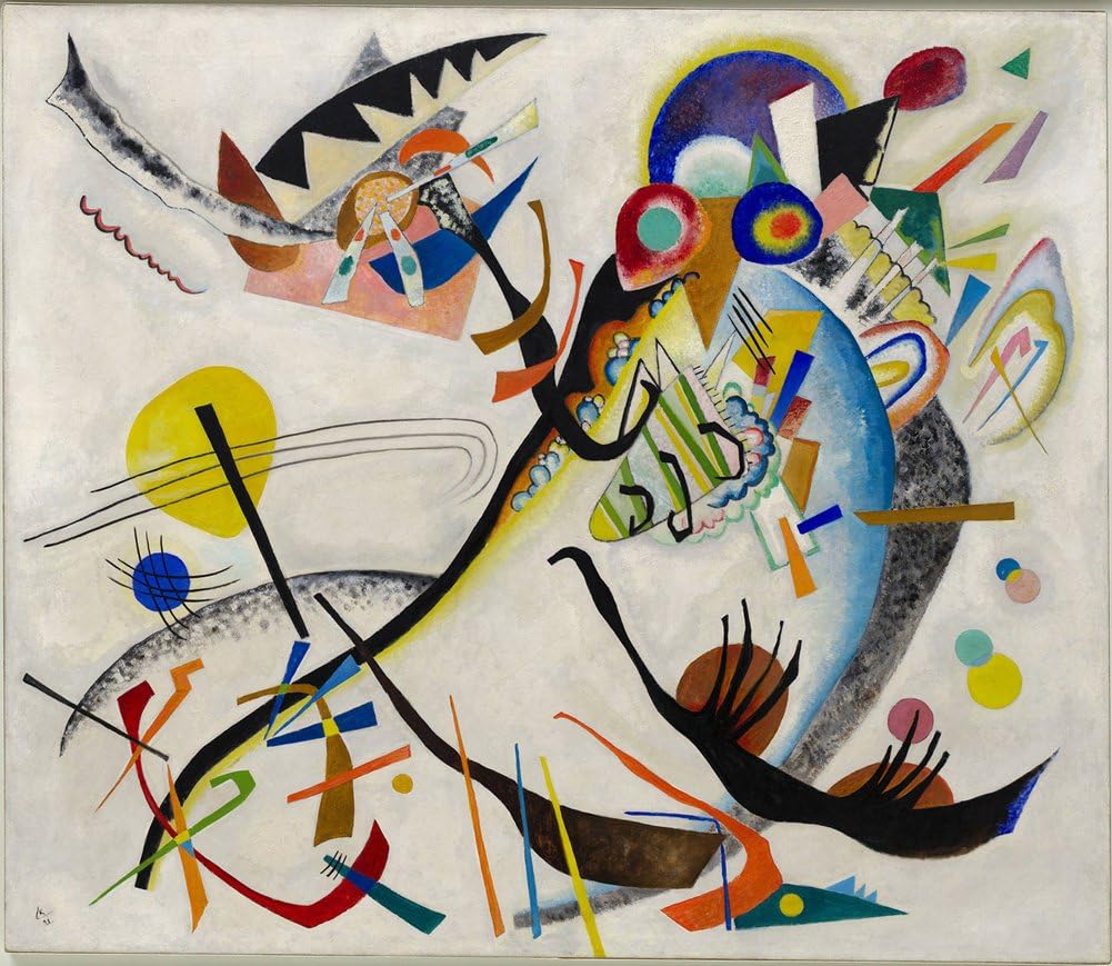 Get Custom Art Wassily Kandinsky - Blue Segment, Poster Art Wall Decor - Size 18x24 Inches