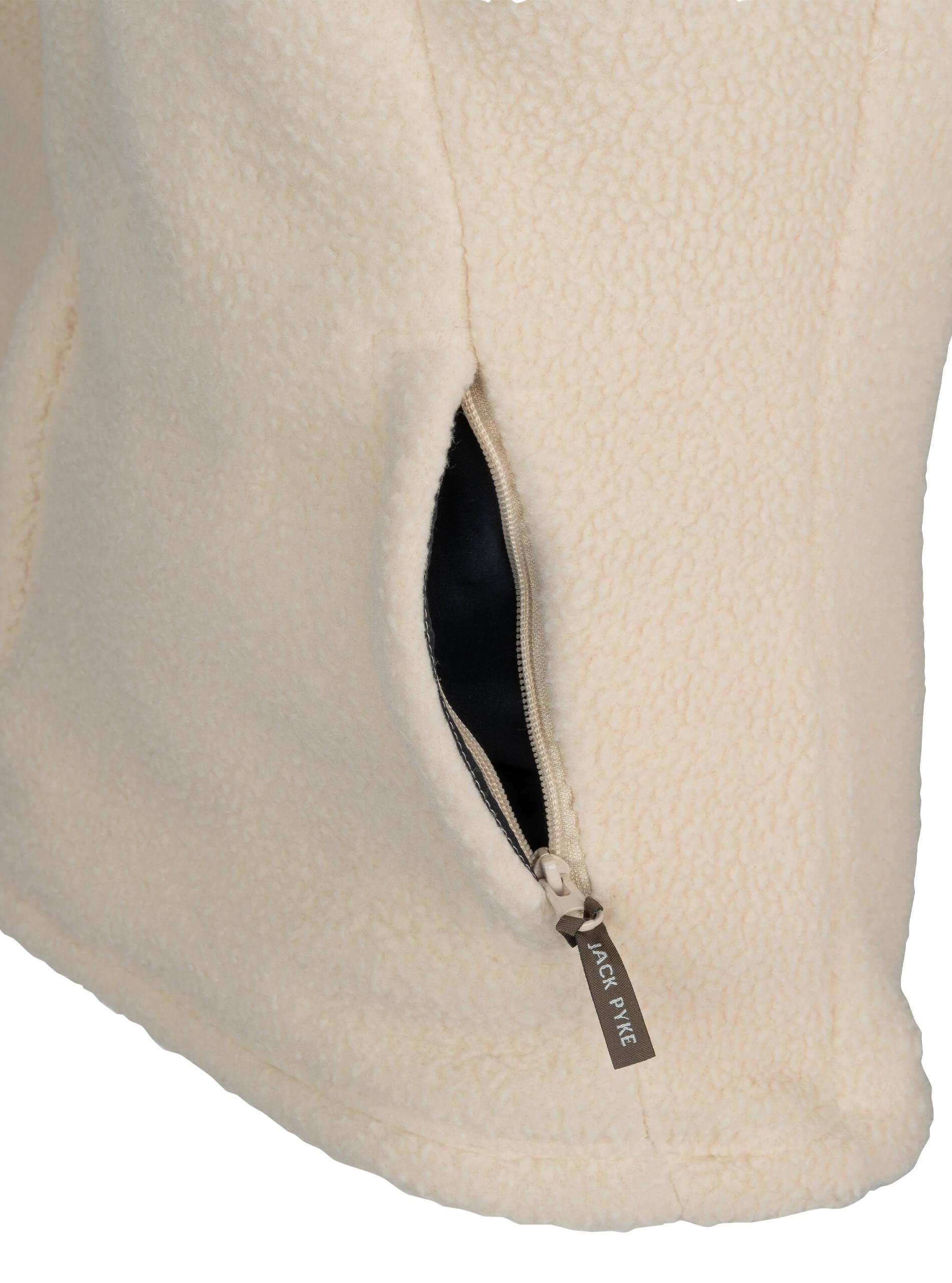 JACK PYKE Pull junior en polaire Sherpa à demi-fermeture éclair, pull en polaire pour enfants avec poche kangourou zippée, haut de campagne confortable pour la marche, le camping, la randonnée