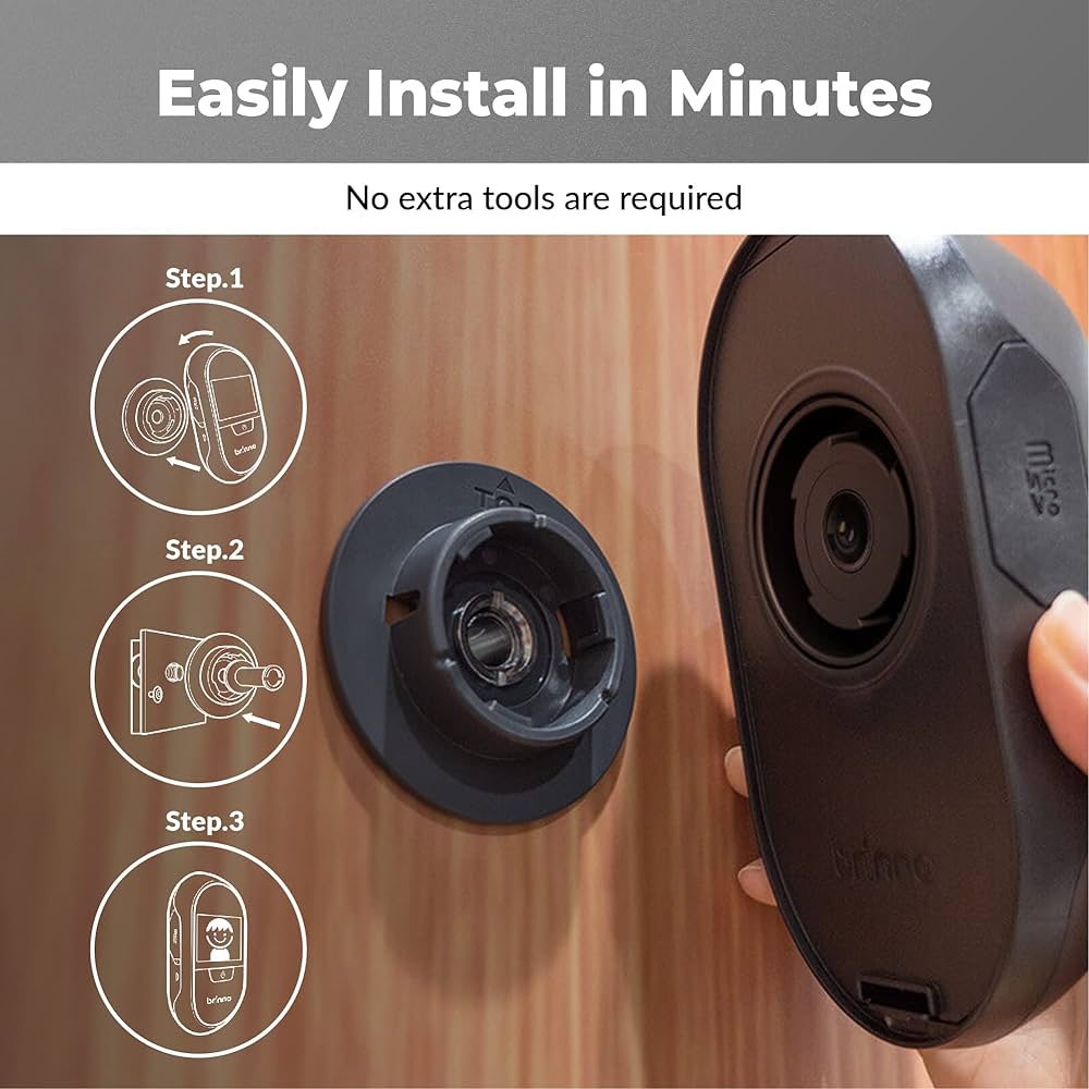 ドアスコープカメラ　ｂｒｉｎｎｏ Amazon.co.jp: Brinno ブリンノ Wi-FI搭載 ドアスコープモニター