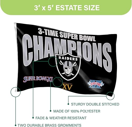Miniatura 81 de NFL Dallas Cowboys - Bandera duradera de 3 x 5 para exteriores con ojales, bandera y pancarta resistentes para jardín al aire libre y patio, bandera