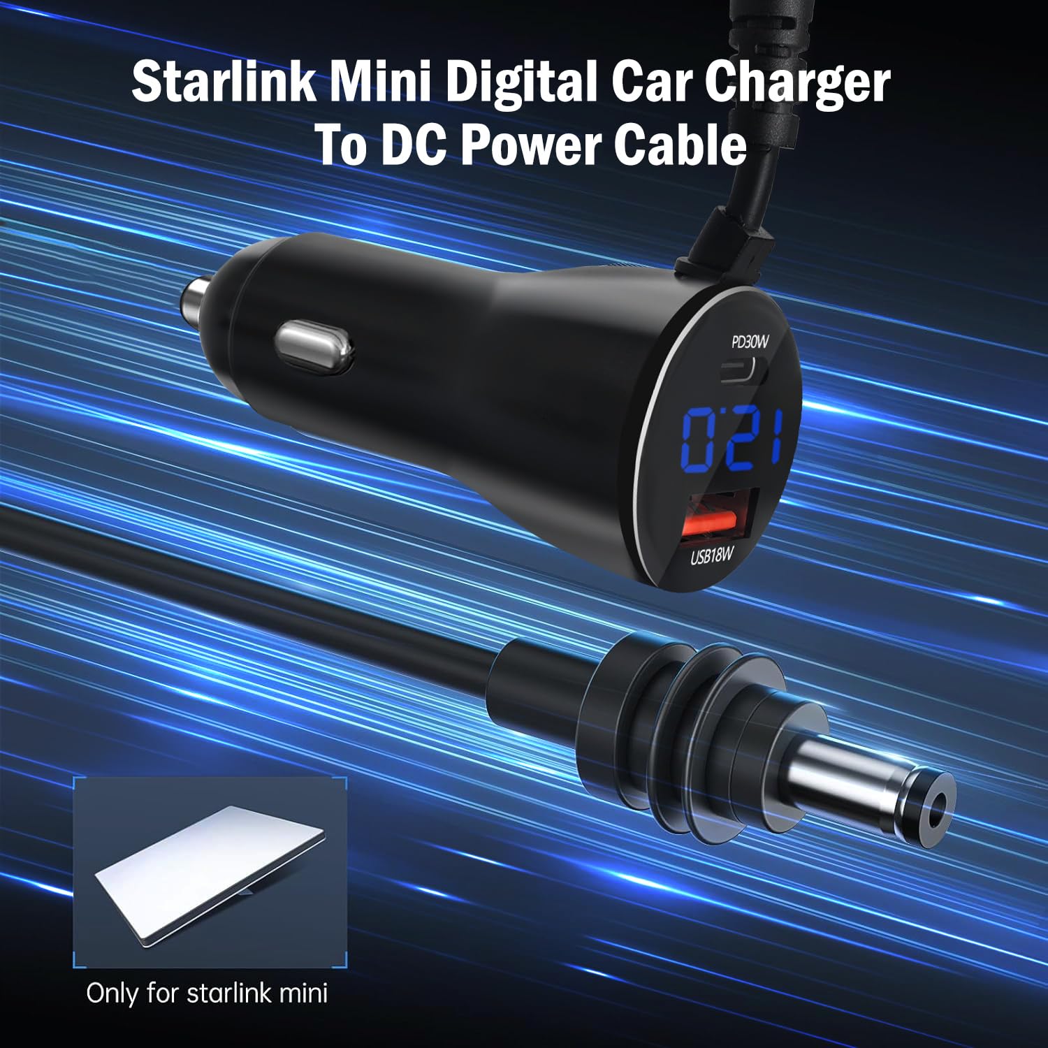 100W FÜR STARLINK Mini Netzteil mit Autoladegerät und DC Typ C Kabel EUR 19,31 - DE