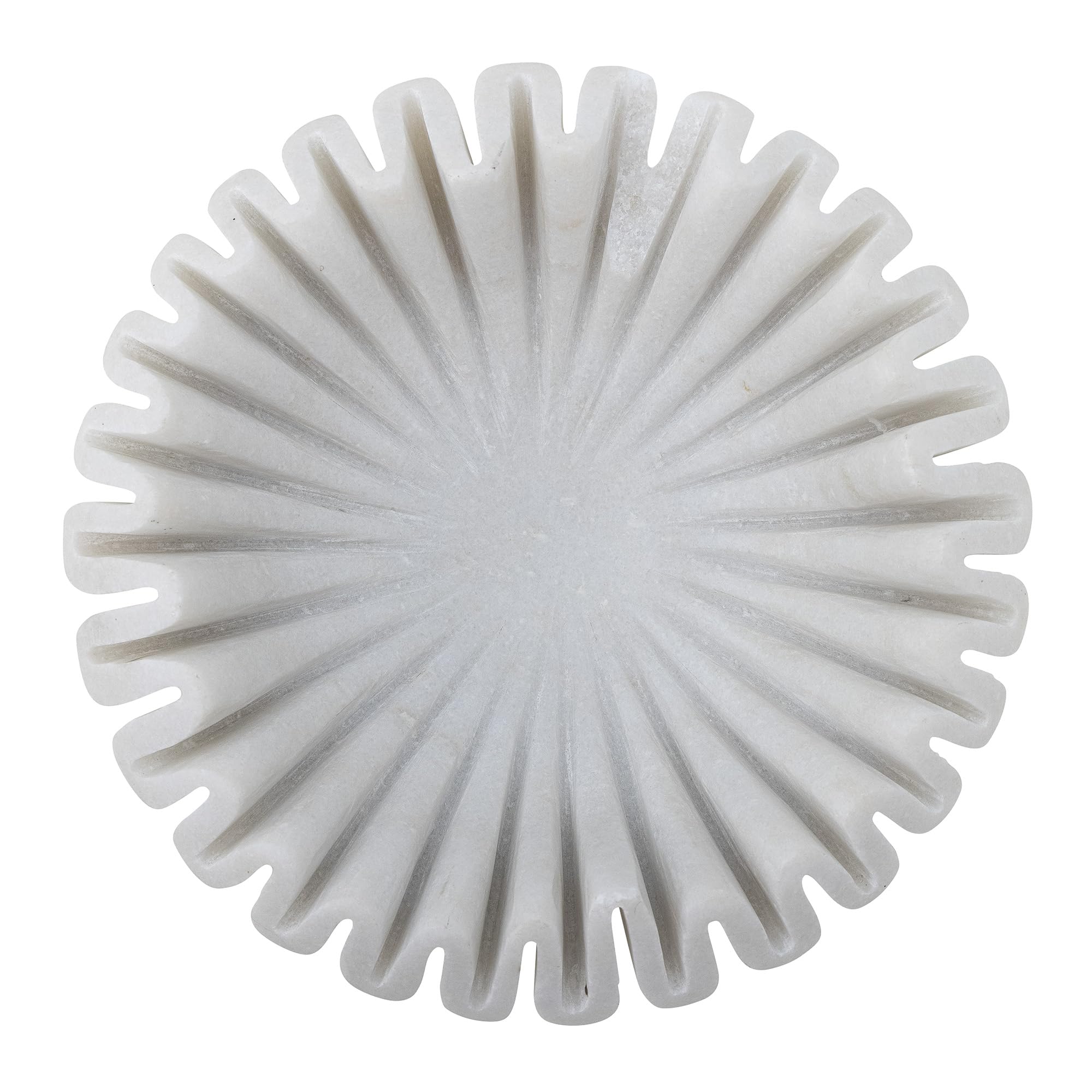 Bloomingville Harmonia - Cuenco de mármol blanco (17,5 x 6 cm), diseño elegante