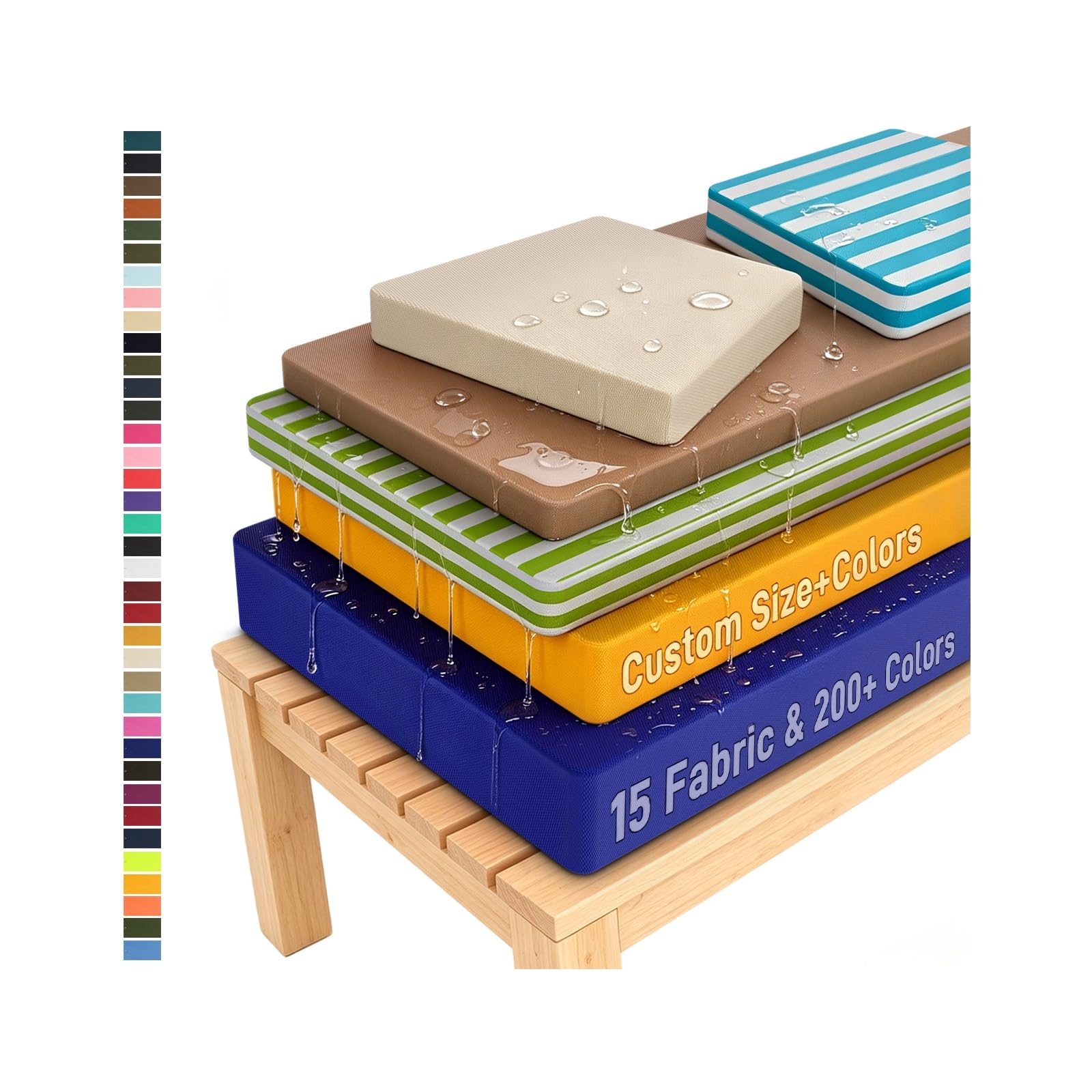 Custom Size Bench Cushion