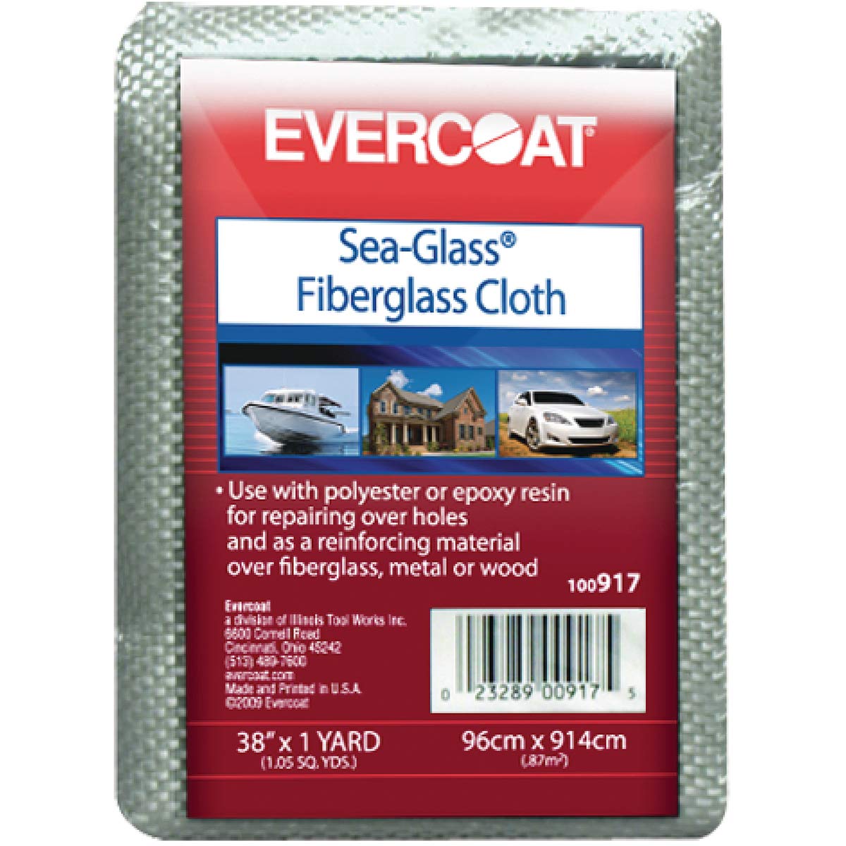 EvercoatFibre Glass 100917 Fiberglass Cloth - 6 oz.