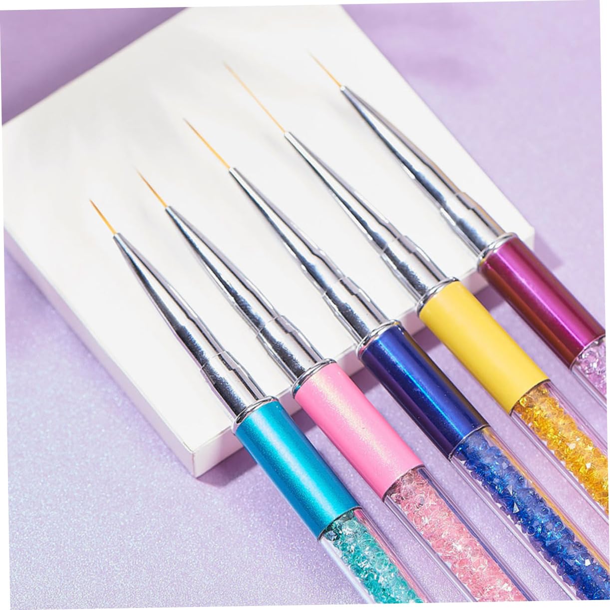 FRCOLOR 25 Pz set di pennelli per unghie pennelli unghie professionali pennelli unghie gel strumenti per manicure professionali penne in gel accessori per unghie strumento per manicure AbS
