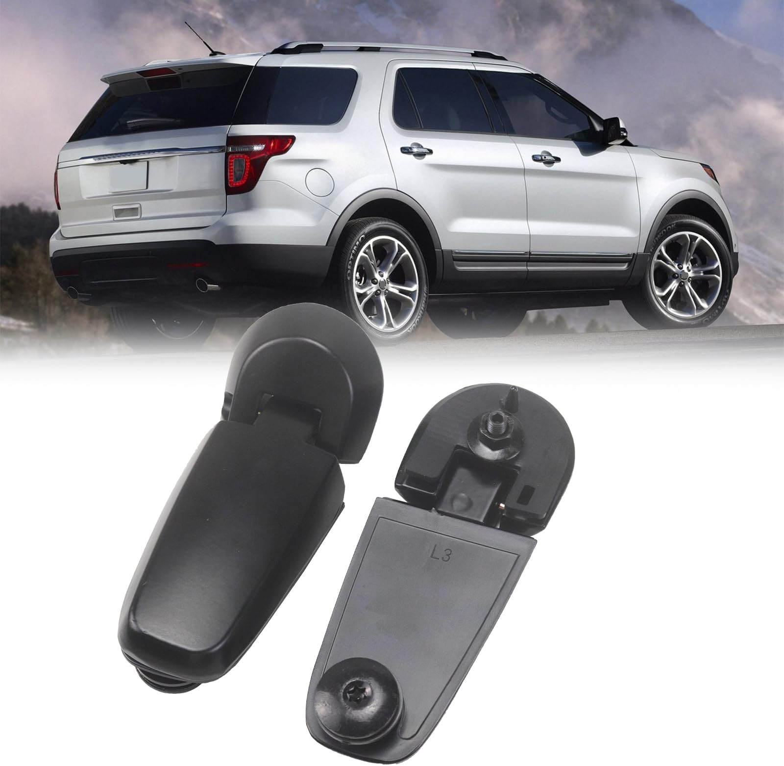- Rear Window Hinge Set Compatible with Ford Explorer Mercury Mountaineer 2002 2003 2004 2005 Liftgate Glass Hinges Left Right Replaces 2L2Z78420A68AA 924-160