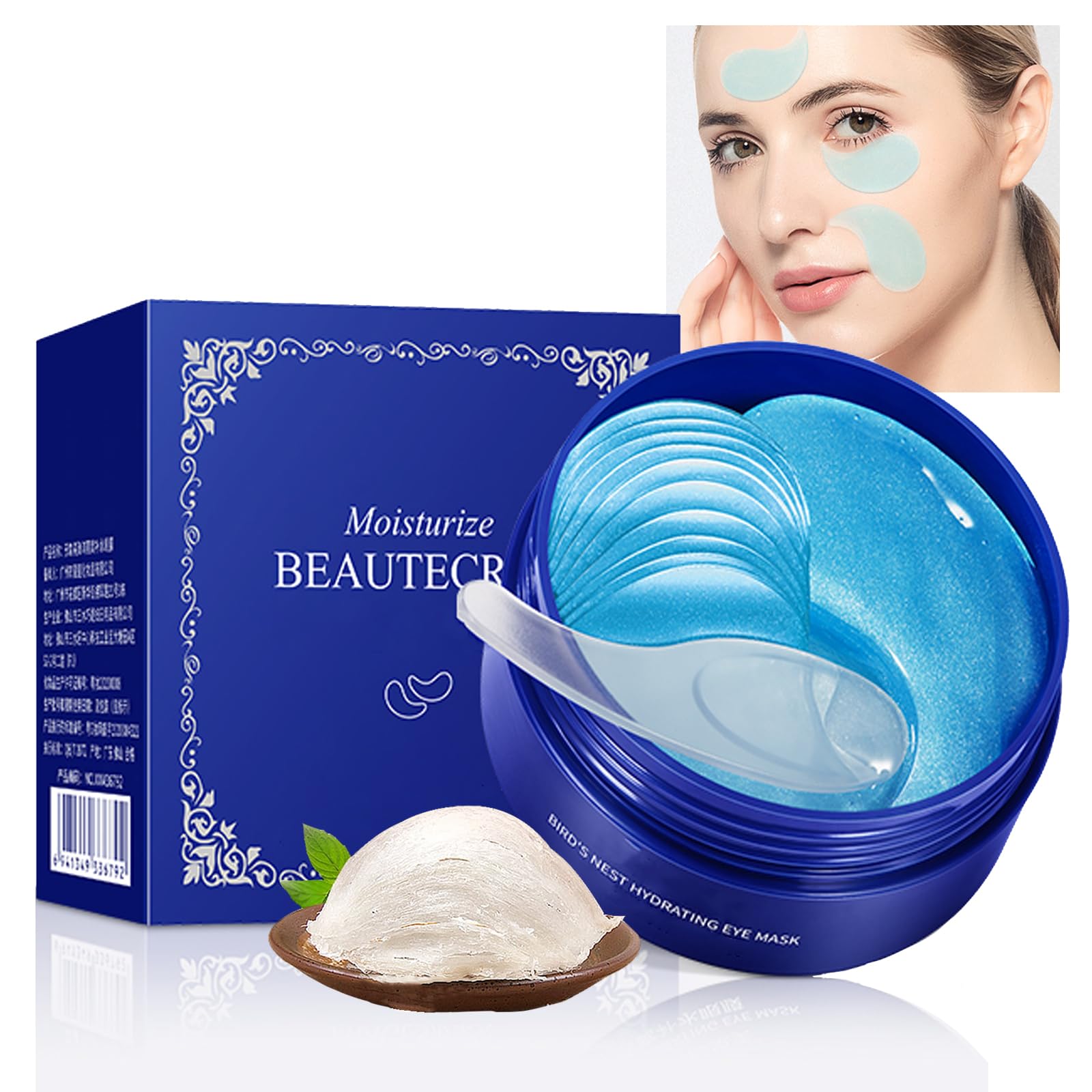 Under Eye Masks Patches Skincare for Puffy Eyes, Eye Mask Pads Patch Eye Bags Remover, Anti Wrinkle Treatment, Dark Circles, Reducing Wrinkles for Women Adults/ 30 Pairs