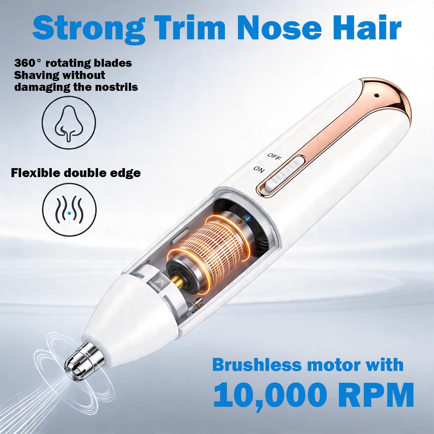 Ear and Nose Hair Trimmer for Women Clipper 4-in-1 Grooming Tool for Nose Hair, Ear Hair, Beard, Eyebrows,Head Hair,Body Hair, Armpit,Leg