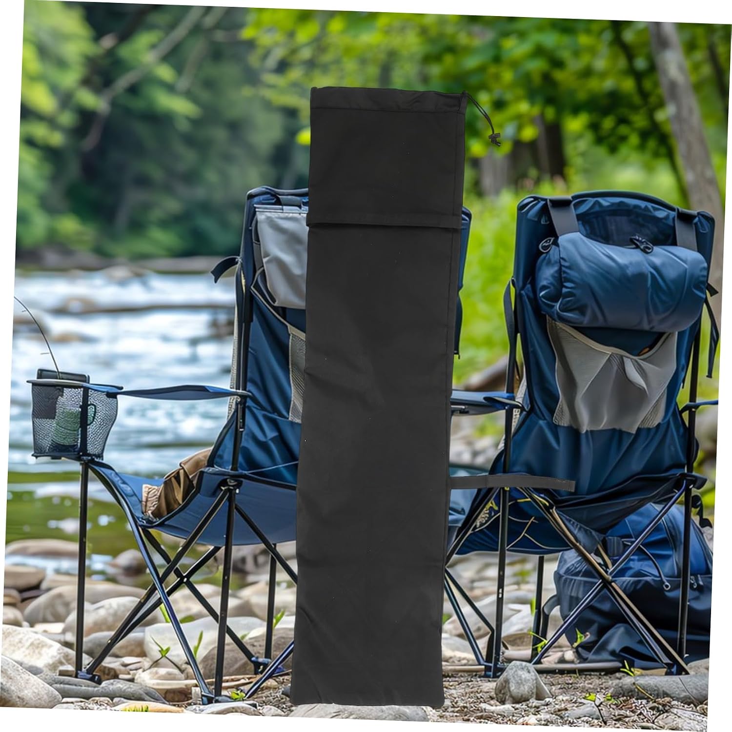 Folding Chair Storage Bag 48 Inch Oxford Cloth with Adjustable Strap image 4