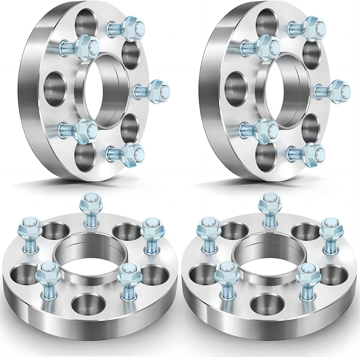 ECCPP 4PCS 1" 5 Lug Hubcentric Wheel Spacers 5x4.75 to 5x4.75 for 1982-2002 for Chevrolet Camaro| 1980-1989 for Chevrolet Caprice| 1988-2013 for Chevrolet Corvette| 1959-1970 for Chevrolet Impala