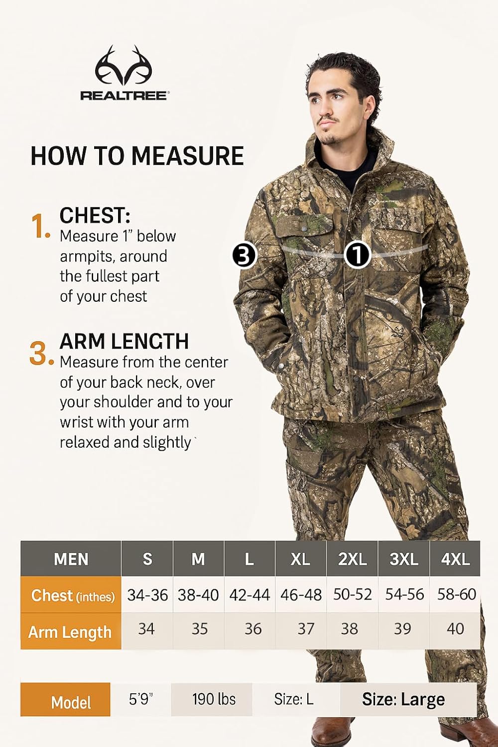 Realtree Camo Farm Hand Men's Insulated Canvas Duck Work Hunting Jacket