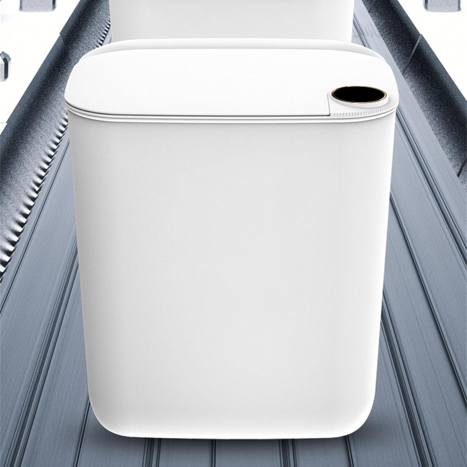 Bathroom Trash Can Automatic Bagging Electronic Trash Can Narrow Seam Garbage Bucket for Home
