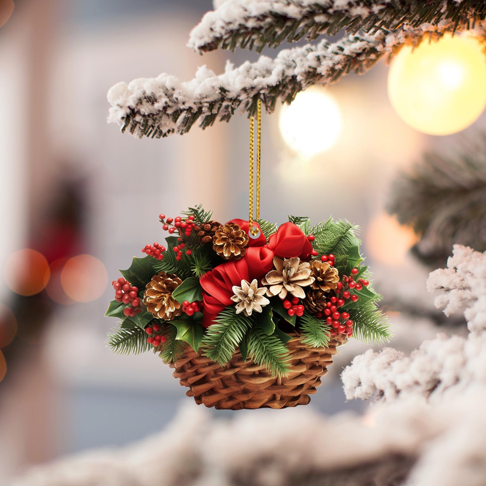 Christmas Acrylic Decoration Pendant Texas Cute Ornament World 2023 Merch Texas Cute Pendant Gift Christmas Ornament Car Decoration Pendant Hanging Easter Egg Decorations (D, One Size)