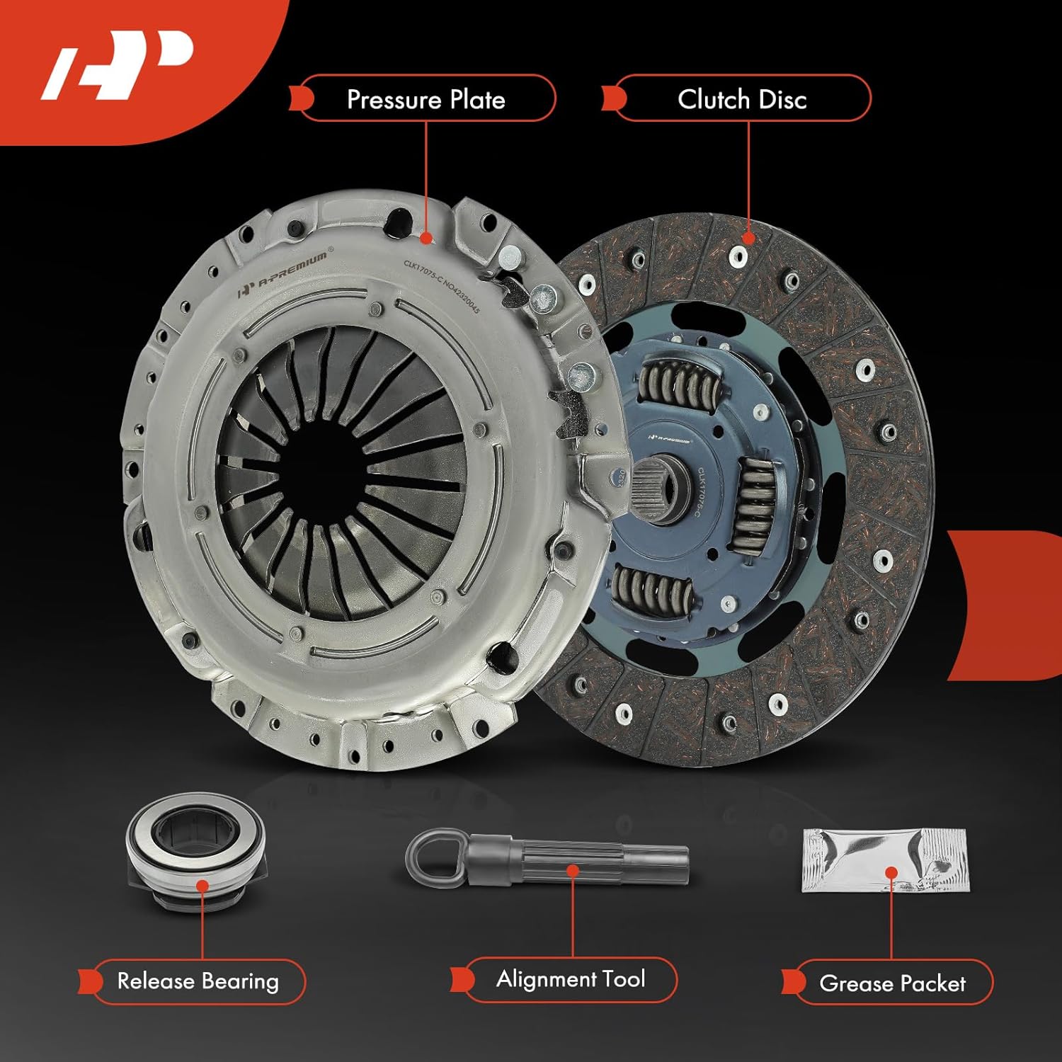 A-Premium Transmission Clutch Kit Set Compatible with Volkswagen Jetta 2011-2014, Passat 2012-2014, Golf 2012-2013, Beetle 2012-2014, 2.5L, Replace# 623 3306 770