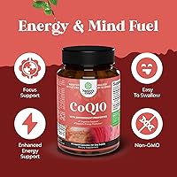 Vista 4 de CoQ10 Liquid Capsules Supplement - High Absorption Coenzyme Q10 with 200mg per Serving - Heart Health and Potent Energy Support - CoQ10 Supplement