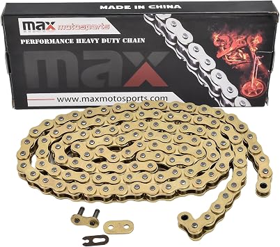 Max Motosports 520 Pitch 100 Links Gold Standard Chain replacement for Suzuki GN250 1982 1983 1984 1985 1986 1987 1988