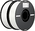 Creality Ender-PLA Filament Value Pack (White+White), 2 kg Spool PLA Filament 1.75 mm Resistant for 3D Printer, Neatly Wound Fluid Printing, Non-Clogging and Deforming