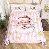 Vista 32 de Juego de funda de edredón con diseño de ciervo de cabaña, tamaño twin, juego de ropa de cama rústica de tablón de madera de árbol de Navidad