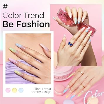 modelones Gel Nail Polish Set Pastel Spring 40PCS 36Colors