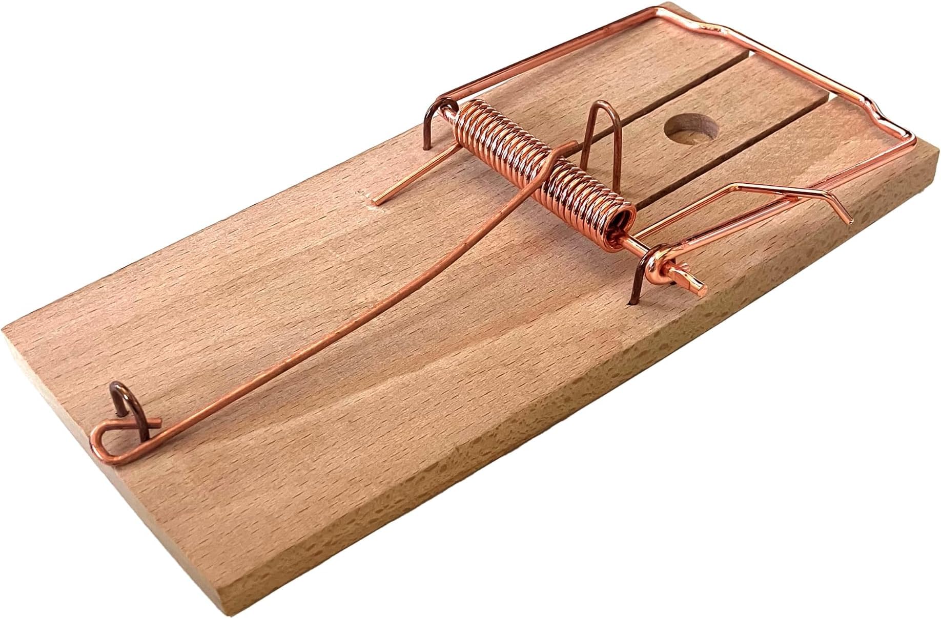 Tapette souris mécanique Caussade lot de 5 pièges en bois intérieur extérieur