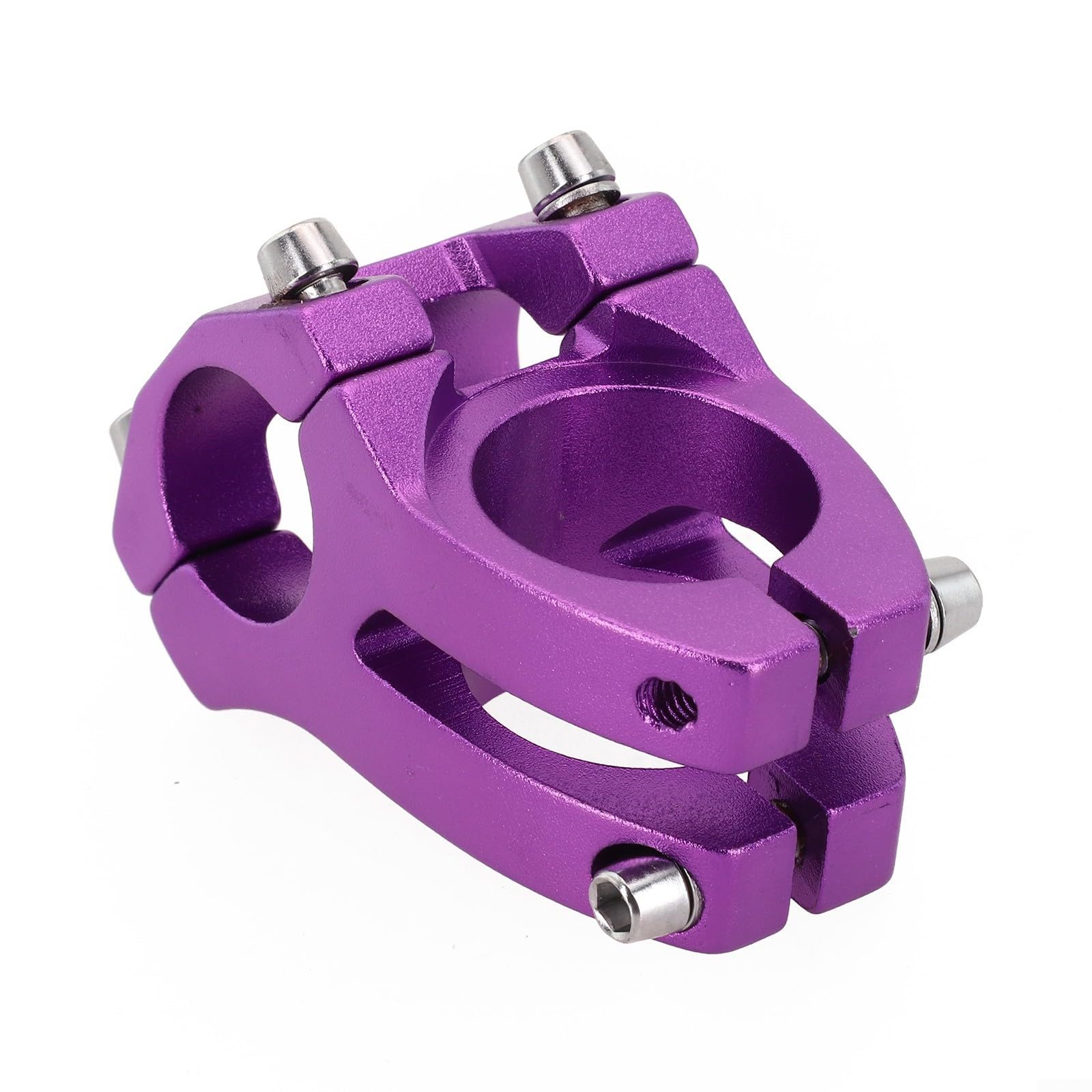 Attacco manubrio corto per manubrio da 25 mm da 4 mm, design leggero in alluminio (blu)