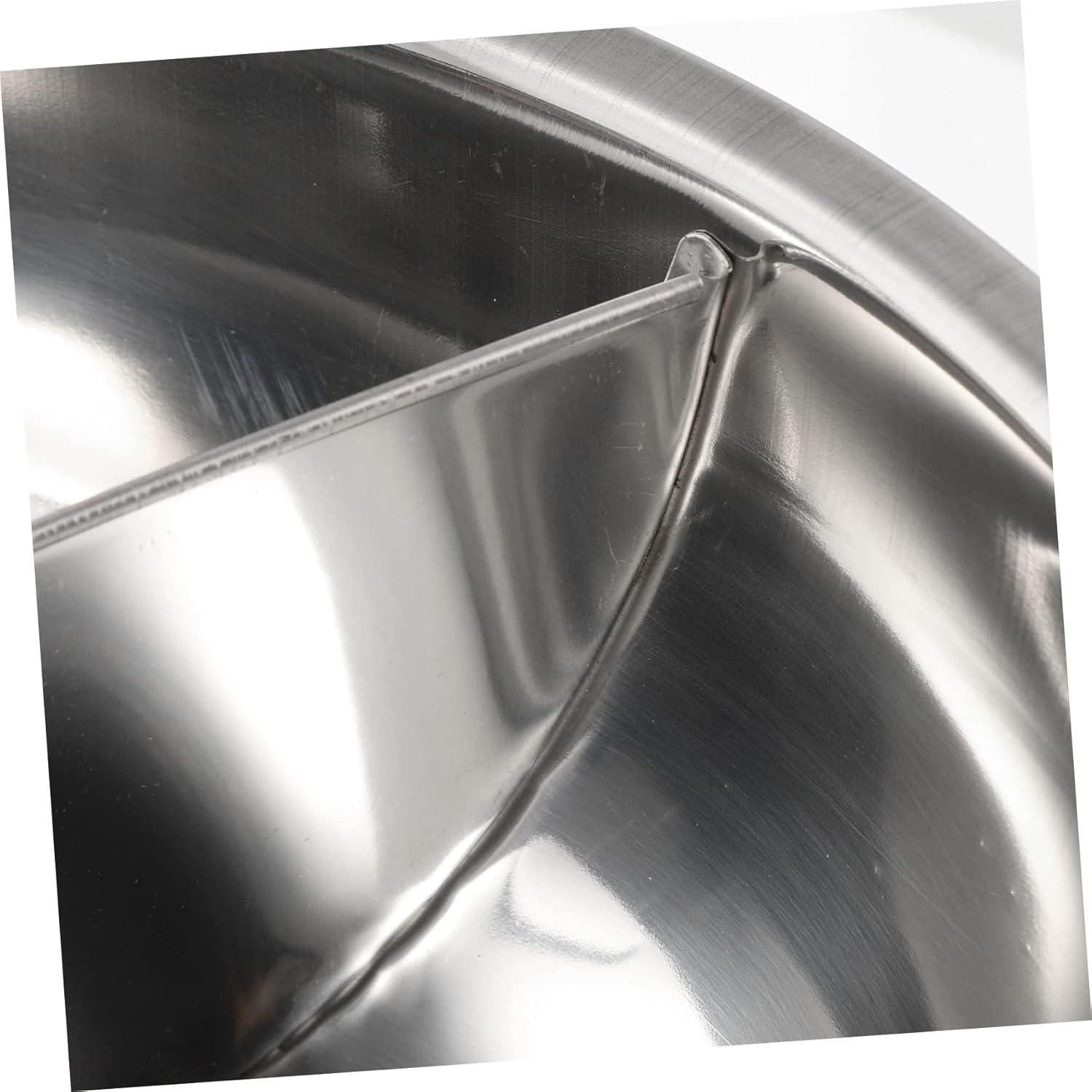 Mobestech Stainless Steel Divided Hot Pot for Hot Pot Cooking Thickened Split Pan Large and Small Sizes for Home and Restaurant Use
