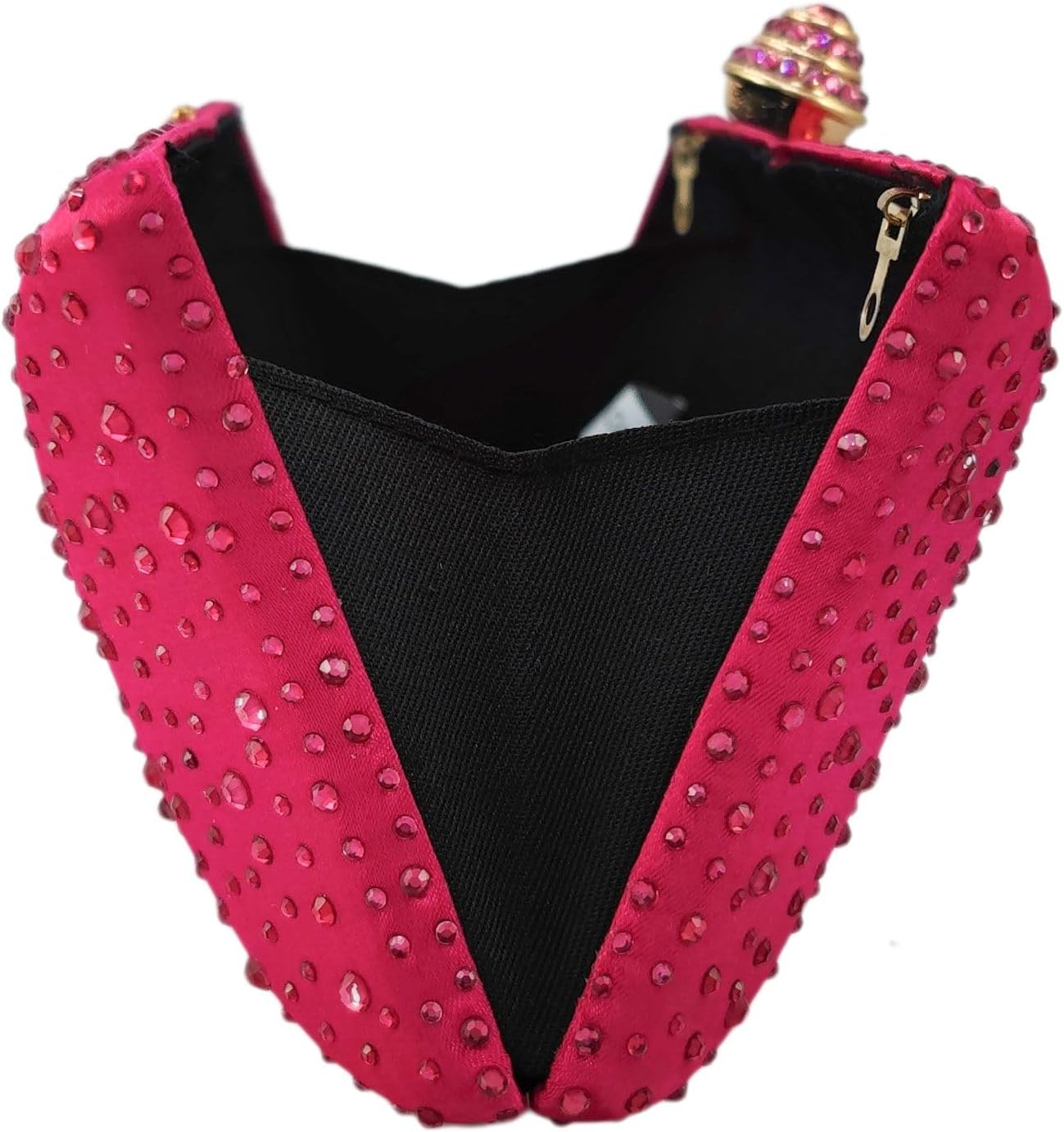 Boutique De FGG Crystal Clutch Purse for Women Formal Evening Bags Party Rhinestone Clutch Bag Wedding Prom Handbags,Mini