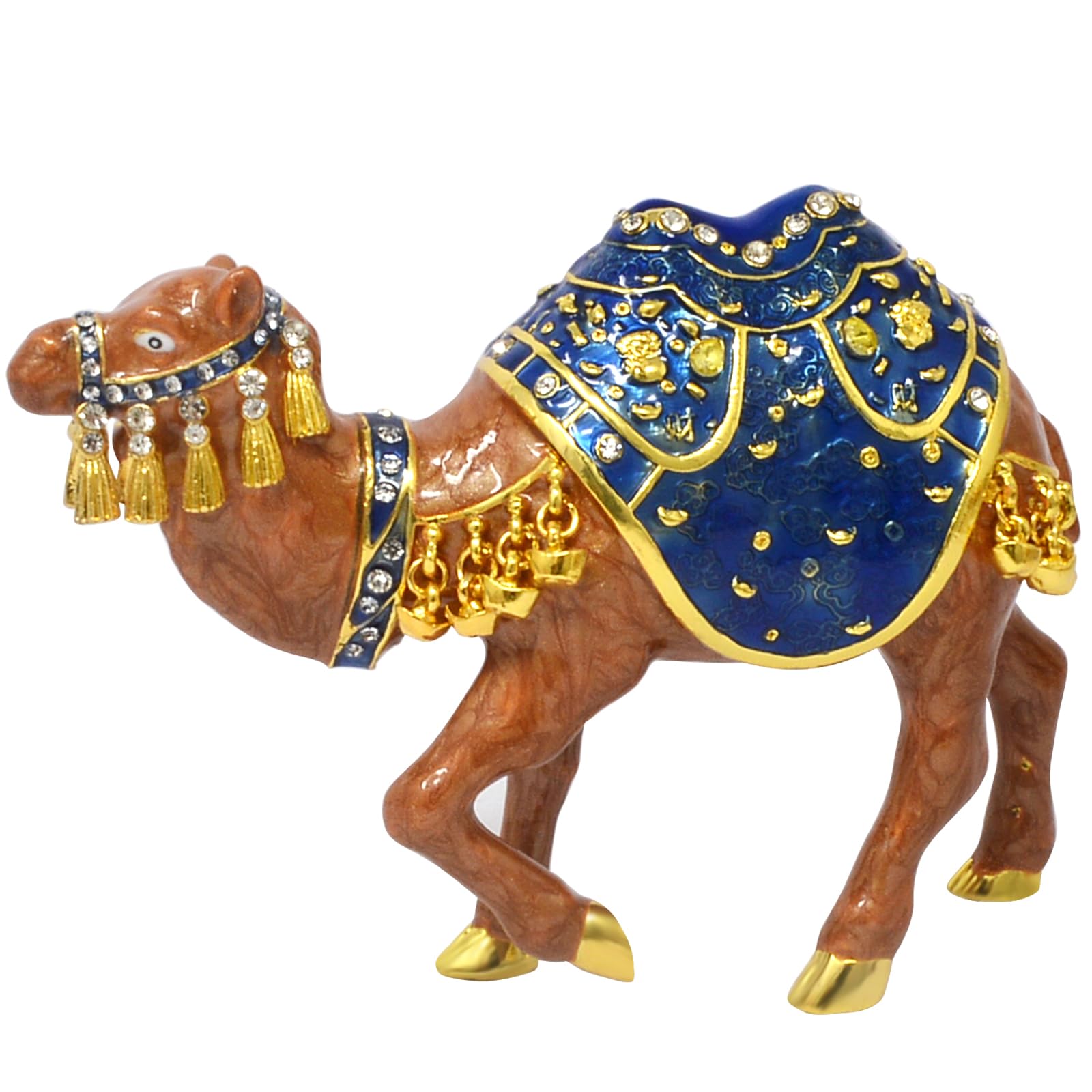 Juanxian Feng Shui Home Figurine ROYAL BLUE CASH FLOW CAMEL Attract Wealth Wisdom Lucky Gift Bring Good Luck