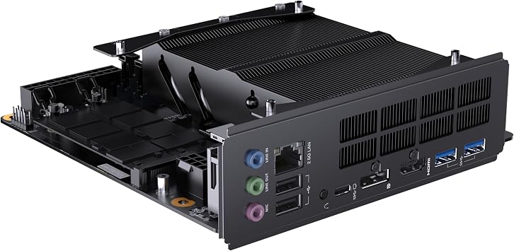 MINISFORUM BD895i SE Mini PC Motherboard AMD Ryzen 9 8945HX(16C/32T) Gaming Computer Without RAM/SSD/OS, 2X DDR5 SODIMM Slots, 2X PCIe4.0 SSD, M.2 2230 Key E Slot, HDMI+DP+USB-C Triple Video Outputs