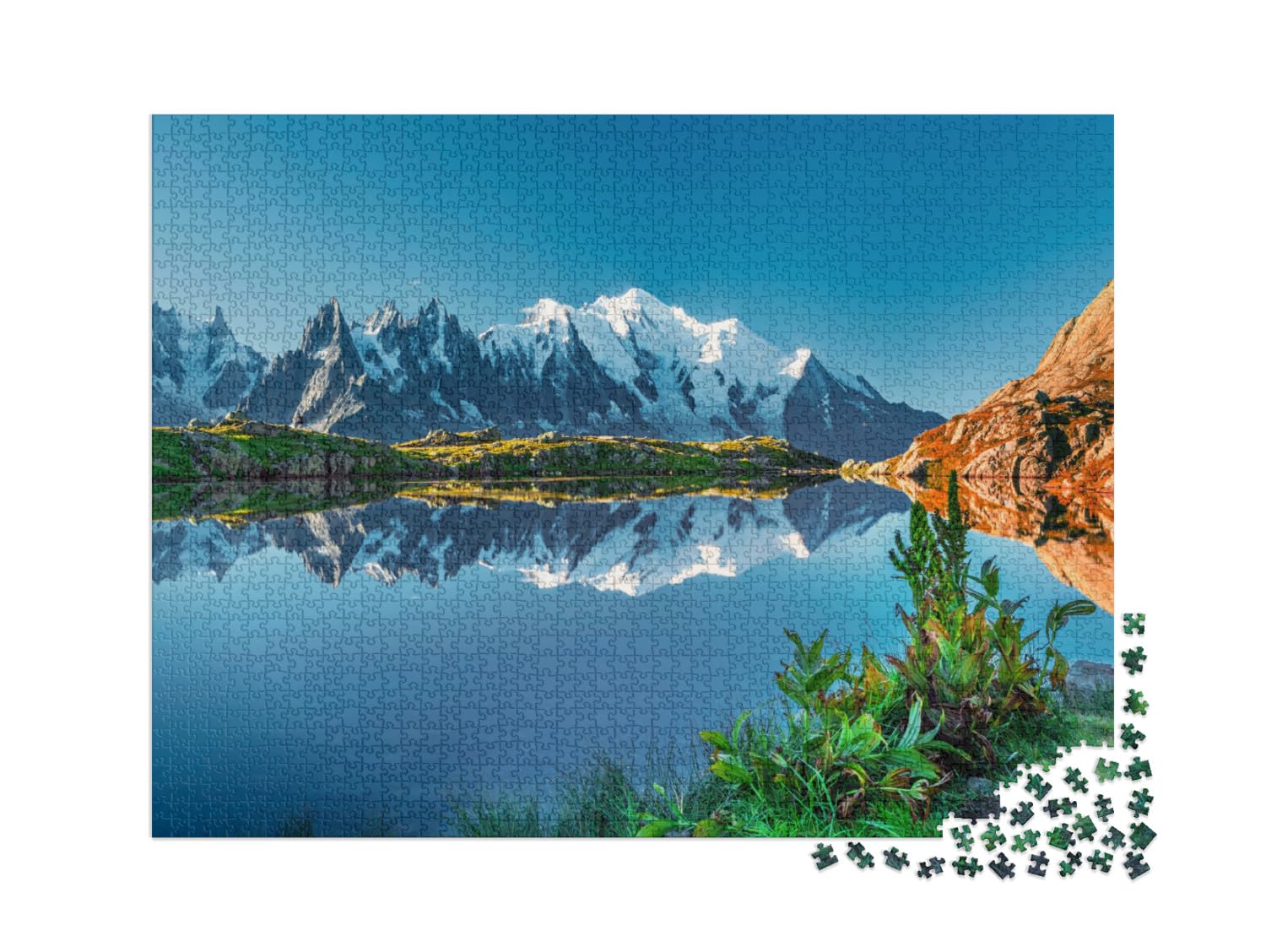 puzzleYOU : Puzzle de 2000 pièces « Mont Blanc, site de Chamonix »