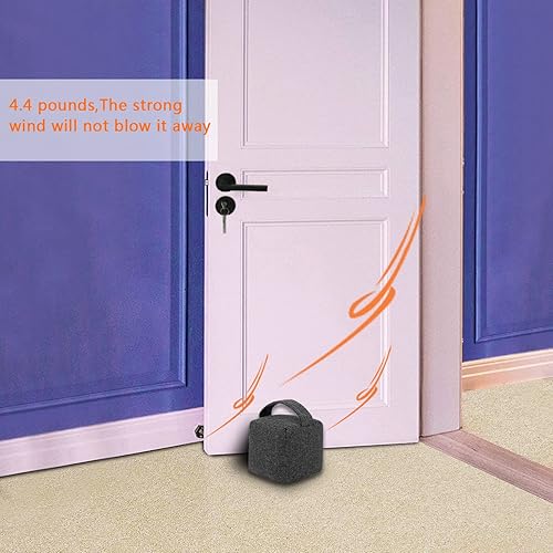 Miniatura 5 de Tope de puerta, tapón decorativo para puerta de casa y oficina, tapón de puerta con diseño de tela interior con peso animal, tapón de puerta con