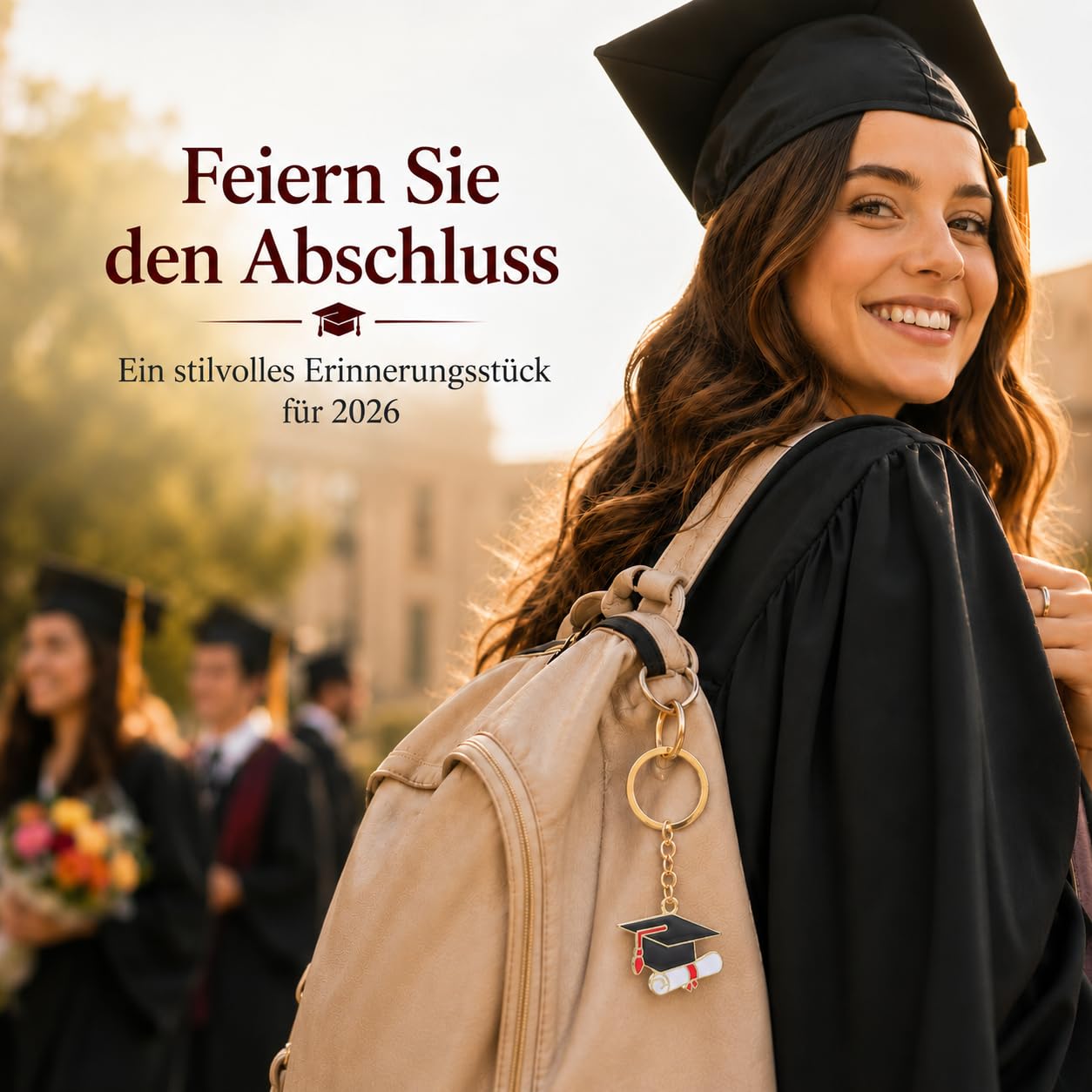 Operitacx 25 Pezzi Portachiavi Laurea Cappello Diploma Bomboniere Laurea Regalo Regali Di Per Studenti Con Anello Chiave Metallo Decorazione Per Infermieristica Bomboniere