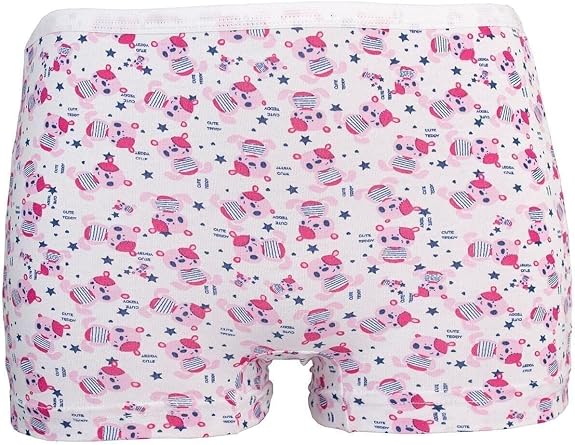 Kız Çocuk Desenli 6'lı Boxer Şort Seti Desenli 6 Lı Boxer Şort